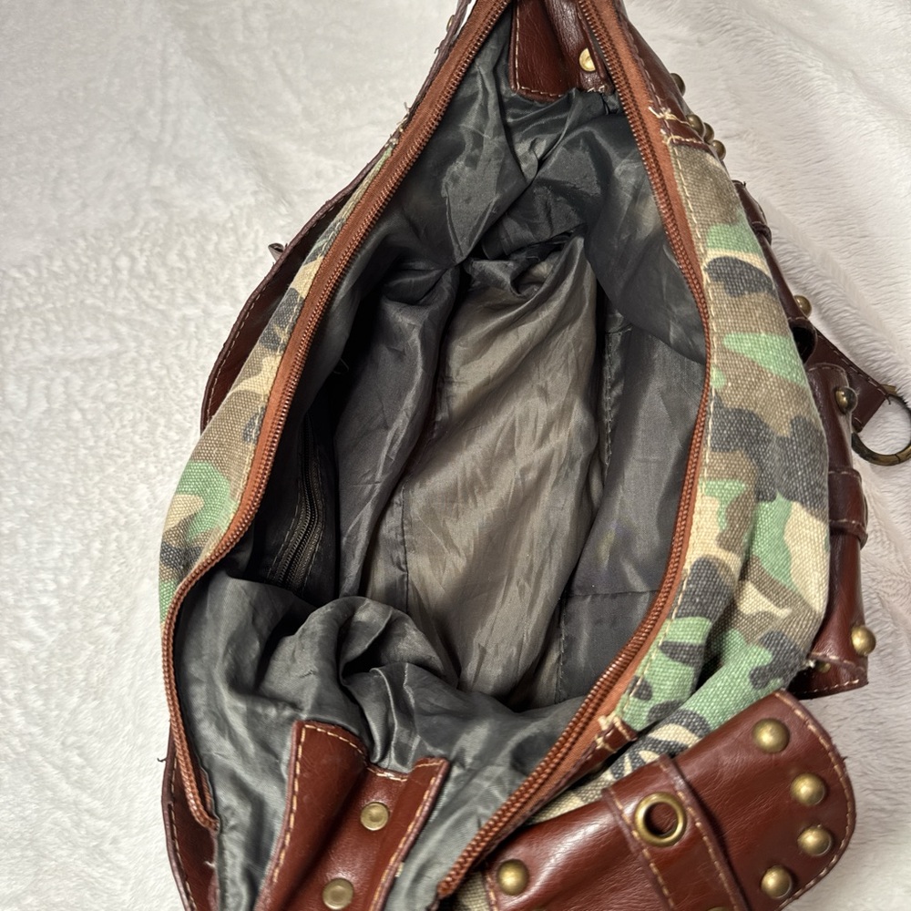 Y2K Camo Studded Shoulder Bag - Picture 9 of 9